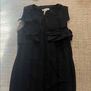 BCBGeneration Black Ruffle Mini Dress